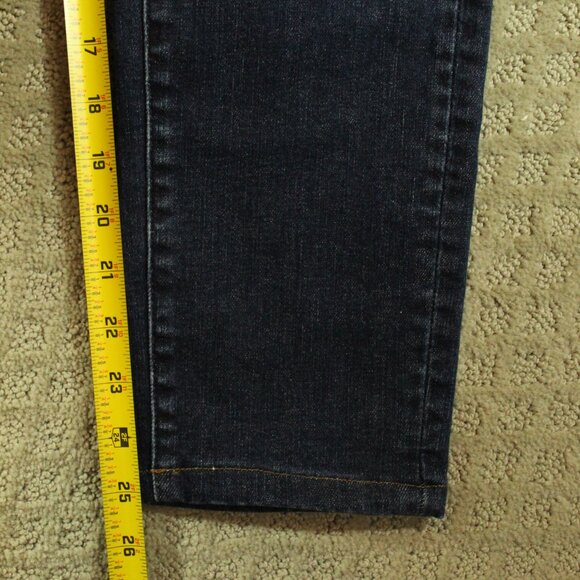 Uniqlo Womens Sz 6 Mid Rise Straight Leg Blue Jeans - Picture 3 of 5